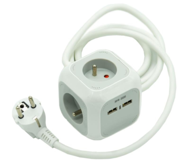 BRENNENSTUHL SZEŚCIENNA LISTWA ZASILAJĄCA "ALEA-POWER" 4GN 1,4M 2XUSB 1150101 - 1126687 - zdjęcie 2